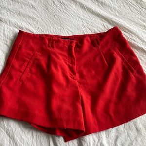 Red dressy shorts